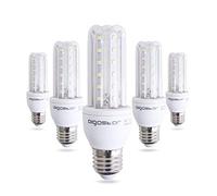 Aigostar - Pack de 5 Bombillas LED E27 9W, Casquillo Gordo, Luz Blanca Fría 6500K, Ángulo 360°, 840 lúmenes, no regulable, B5 T3 3U