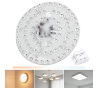 Aigostar 32W Módulo de Plafón LED Techo - 3CCT (3000K/4000K/6500K), Lámpara Circular LED de Repuesto con Imán de Montaj, Universal Adecuado para lámparas de araña, plafones, etc.(D230mm)