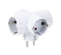 Aigostar Adaptador Enchufes Europeos con 4 Tomas.Enchufe de Pared.con Protección Infantil,16A,250V,Blanco