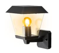 Aigostar Aplique de exterior, impermeabilidad IP44 y casquillo gordo 27. Farolillo de exteriorcon pantalla transparente. Lámpara de pared exterior perfecta balcones, porches,(bombilla no incluida)