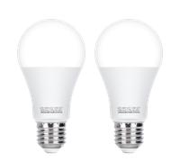 Aigostar Bombilla con Sensor de Movimiento, Bombilla LED E27 A60 12W Equivalente a 81W, Luz Blanca 6500K, 1170 Lm, Automatica Bombilla E27 Detector de Movimiento, No Regulable, 2 Unidades