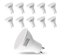 Aigostar - Bombilla Esmerilada LED GU10 8W, Luz calida 3000K, 640lm, Bajo consumo, no regulable - Paquete de 10 Unidades