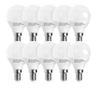 Aigostar - Bombilla LED E14 G45, 7W Equivalente a 49W, Luz Fría 6500K, 620 Lúmenes, Ahorro de Energía, ángulo de Apertura 180º, CRI> 80, No Regulable, Caja de 10 Unidades