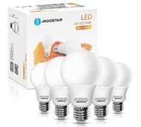 Aigostar Bombilla LED E27 12W, Luz calida 3000K, 1170 Lúmenes, Ángulo 280°,No regulable,Bombillas LED A60-5 Unidades