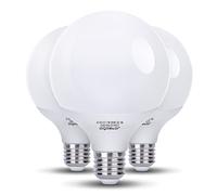 Aigostar - Bombilla LED E27 G95 Globo 15W (Equivalente a 99W), Luz Calida 3000K, 1500 Lúmenes, CRI> 80, Ahorro de Energía, No Regulable - 3 Unidades