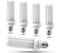 Aigostar Bombilla LED E27 Luz Cálida 3000K, Luz Blanca Fría 6500K, 15W Lámpara E27, Ángulo 360°, no regulable -Caja de 5 Uds 4U 15W 3000K