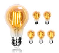 Aigostar Bombilla LED E27 Vintage Retro Vintage 4W (Equivalente a 37W), Blanco Cálido 2200K, 430 Lúmenes, Ángulo de Apertura: 330°, CRI＞80, No Regulable, 5 Unidades