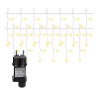 Aigostar Cortina Luces Navidad, 3M+5M*0.6M 100 LED 8 Modos, Luces Navidad Cortina IP44, Blanco Cálido, para Bodas, Fiestas Type B