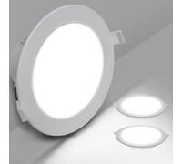 Aigostar Downlight LED Techo Empotrable, 18W Equivalente a Halógena 131W, 2100LM, Luz Blanca Fría 6500K, Ojos de Buey Para Techo Interior, Ф190-200 mm, Pack 2 Focos