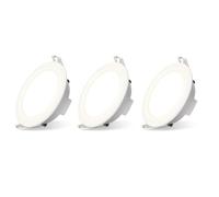 Aigostar Downlight LED Techo Empotrable 4.8W IP65 4000K ø68mm, 3pcs | Ojos de Buey 4000K Luz Natural, Downlight LED Baño Extraplano Blanco, Foco Empotrable LED, ø68mm