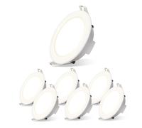 Aigostar Downlight LED Techo Empotrable 4.8W IP65 Impermeable Blanco Frío 6 Pack