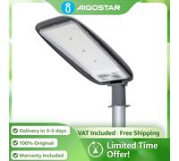 Aigostar Farola LED Profesional 200W 17400LM | IP65 Impermeable + IK08 Antigolpes | Luz Fría 6500K (Soporte No Incluido) plateado