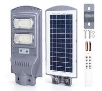 Aigostar - Farola solar exterior con sensor de movimiento, mando a distancia, 100W luz blanca. Foco solar LED para exterior con temporizador, impermeable protección IP65. No incluye soporte.