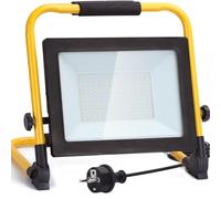 Aigostar Foco de Trabajo LED 100W,9000LM,Foco LED Portátil con Giratorio 360º,Impermeable,Soporte plegable,para Uso en Interiores y Exteriores,para Obra, Taller, Garaje,6500K Luz Blanca