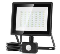 Aigostar Foco LED con Sensor Movimiento 50W,4300LM | Blanco Frío 6500K | IP65 Impermeable