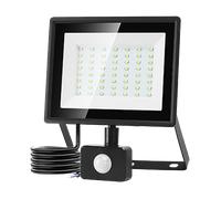 Aigostar Foco LED con Sensor Movimiento 50W,4300LM Super Brillo Focos LED Exterior IP65 Impermeable,Blanco Frío 6500K Proyector Led Exterior,Perfectas para Jardín, Garaje, Patio, etc.