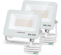 Aigostar Foco LED Exterior 30w, 2450LM Foco Proyector LED, IP65 Impermeable Luz de Seguridad, Natural 4000K Luces led exterior, Para Jardín, Patio, Garaje, Paquete de 2