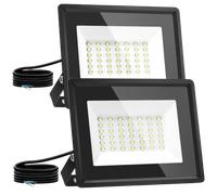 Aigostar Foco Led Exterior 30w 2510 lúmen,Luz led Exterior Impermeable IP65,Proyector LED Exterior & Interior Blanco Natural 4000 K para Jardín,Patio,Garaje,Parque 2 piezas