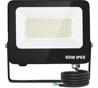 Aigostar Foco Exterior 50w 4500 lúmen,Luces Impermeable IP65,Proyector LED Blanco Frío 6400K para Jardín,Patio,Garaje,Parque