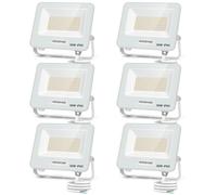 Aigostar Foco LED Exterior 50w, 4500LM Foco Proyector LED, IP65 Impermeable Luz de Seguridad, Natural 4000K Luces led exterior, Para Jardín, Patio, Garaje, Paquete de 6