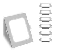 Aigostar Foco LED para techo,12W,1400LM,6500K,Focos LED de techo para interior, Foco LED empotrado,Ojos de buey LED, Ф140-150 mm,Paquete de 6