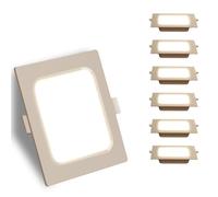 Aigostar Foco LED para techo,18W,2000 LM,3000K,Focos LED de techo para interior,Foco LED empotrado,Ojos de buey LED,Ф190-200 mm,Paquete de 6