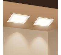 Aigostar Foco LED para techo, 18W, 2000 LM, 3000K, Focos LED de techo para interior, Foco LED empotrado, Ojos de buey LED, Ф190-200 mm, Paquete de 2