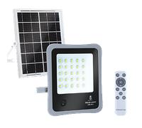 Aigostar - Foco proyector LED solar con mando a distancia, 30W, 6500W luz blanca. Resistente al agua IP65. Perfectos para exterior jardín, patios, caminos o garajes