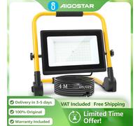 Aigostar Foco Trabajo LED Portátil | Cable 4M, Enchufe IP65, Soporte Plegable 6500K