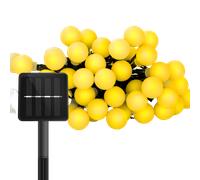 Aigostar Guirnaldas Luces Exterior Solar, 12m 50LED Guirnaldas Solares, Luces Decorativas con 8 Modos 2700K, IP65 Guirnalda Solar Exterior para Jardín Terraza, Patio, Navidad, blanco lechoso