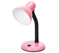 Aigostar Lámpara de Escritorio Retro， Flexo LED Escritorio sin Bombilla， Lámpara de mesa Compatible con Led Bombillas Modelo E27， Máx 240V， Lampara Lectura para Leer， Trabajar， Estudiar，Rosa