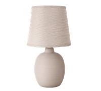 Aigostar - Lámpara de Mesa E14, LED Luz Mesita de Noche, Pantalla de Tela, Lámpara Escritorio Diseño Clasico Vintage para Dormitorio, Estudio, Salon etc