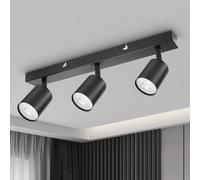 Aigostar Lámpara de Techo Inteligente 3 Focos GU10 Compatible con Alexa Bluetooth Mesh, Plafón Foco de Techo LED Regulable Colores, Apliques Interior Ajustables y Giratorios para Dormitorio Cocina