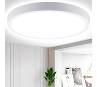 Aigostar Lampara de Techo LED 24W Ø285mm Plafon LED Techo 2700LM Luz blanco fria 6500K para Sala de Estar,Dormitorio,Cocina,Pasillo,Balcón