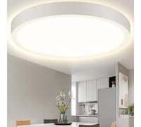 Aigostar Lampara de Techo LED 24W Ø289mm Plafon LED Techo 2700LM Luz natural 4000K para Sala de Estar，Dormitorio，Cocina ，Pasillo，Balcón