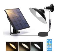 Aigostar Luz Solar Exterior 50W 500LM con Mando a Distancia IP65 Regulable 6500K/3000K/4000K