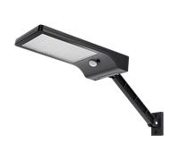 Aigostar - Luz Solar Exterior con Sensor de Movimiento, Luz Fría 6500K, 400lm. Farola LED de Pared, Rango 5-7 m de Detección Movimiento a 120º, IP65. Luz de Seguridad para Exterior.