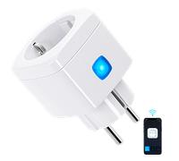 Aigostar Mini Enchufe Inteligente Wi-Fi,Compatible con Alexa y Google Home,Wi-Fi Smart Plug con Control Remoto AigoSmart App,10A,2300W, temporizador y ajuste del programa