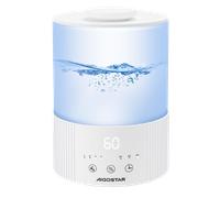 Aigostar Misty - Humidificador Aceites Esenciales y Difusor de Aroma, Difusor Ultrasónico para Bebés, Humidificadores Modo Reposo y apagado Automático, 7-colore LED, Temporizador 8h, 2 Niveles Nebuliz