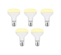 Aigostar - Pack de 5 Bombilla LED E27 12W R80,cálida luz 3000K, 1170 lúmenes, Ángulo 170°, No regulable