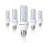 Aigostar - Pack de 5 Bombillas LED E27 9W, Casquillo Gordo, Luz Blanca Fría 6500K, Ángulo 360°, 840 lúmenes, no regulable, B5 T3 3U