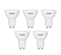 Aigostar Pack de 5 Bombillas LED GU10 6W, luz calida 3000K, 480lumen, Bajo consumo, no regulable
