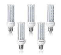 Aigostar - Pack de 5 Bombillas LED T3 2U 3U 4U, E27 casquillo gordo, Ángulo 360°, 730lúmenes, no regulable 4U 15W 6500K