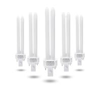Aigostar - Pack de 5 Bombillas PLC Tubo， 26W， Maiz G24-3， 2 Pines， Luz blanca cálida 3000K， 1670Lm， No regulable