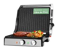 Aigostar Parrilla Eléctrica 2000W, Regulador de Temperatura y Temporizador