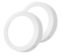 Aigostar Plafón LED Techo 12W(Equivalente a 113W) Lámpara de Techo LED 1350LM IP20 luz blanco fria 6500K para Cocina Sala de Estar Dormitorio Pasillo 174 * 35Hmm, 2PCS