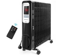 Aigostar Radiator de Aceite Portátil de 13 Elementos, Mando a Distancia | Controlled LED, 3 Models y Función ECO, Silencioso, 2500 W, Recommended for 25 m2 Estancias, Oil Monster