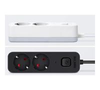 Aigostar Regleta Enchufes, Alargador Enchufe de 2 Enchufes con Interruptor GE0201