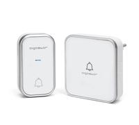 Aigostar Timbre Inalámbrico, Timbre de Puerta con Autoalimentado, Timbre Inalámbrico Exterior Impermeable con Indicadores LED, Resistente al Agua, 36 Melodías, 3 Niveles de Volumen