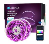 Aigostar Tira LED Alexa 15 M, Luces LED Habitacion Inteligente, Controladas por APP, IR Control Remoto y Controlador, Compatible con Alexa, Google Assistant, 16 Millones de Colores y Música Modos, cue